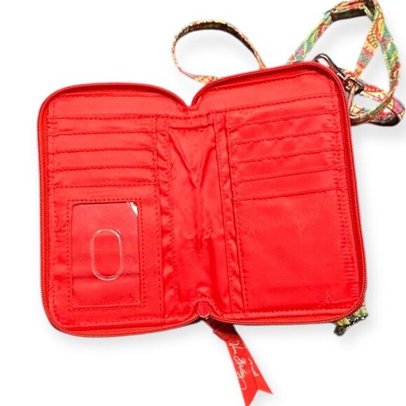 VERA BRADLEY Women’s Multicolor Pretty in Paisley All-in-One Crossbody Wallet - Picture 9 of 11